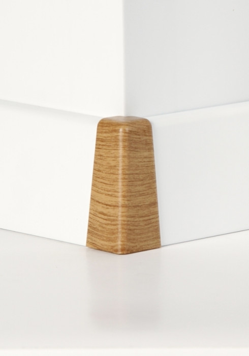 Esquina exterior Classen para zócalo CLIP 19x58 roble aspecto de poro de madera main product photo
