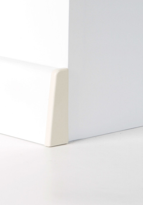 Classen End caps for Fuxx Skirting boards 18x65 Ivory foiled main product photo