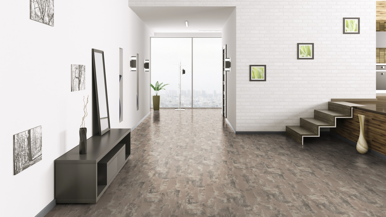 Tarkett Suelo de diseño iD Inspiration Loose-Lay Grey Beach Wood Planke