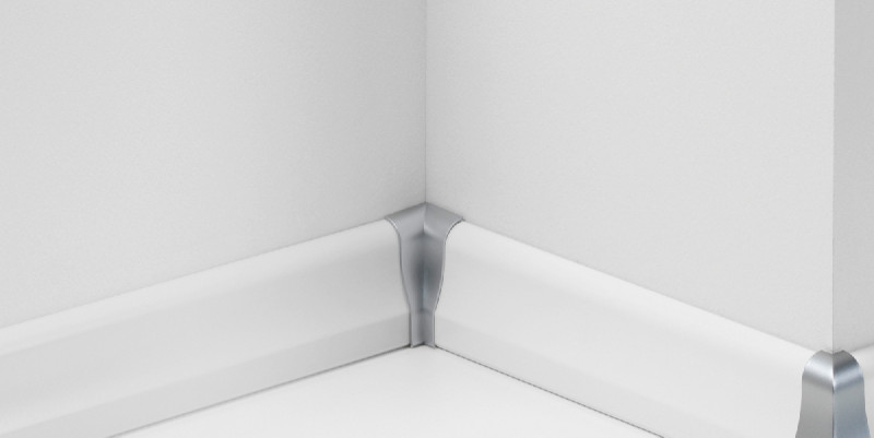 Esquinas interiores de Parador para zócalo tipo 2 SL 4 look aluminio main product photo