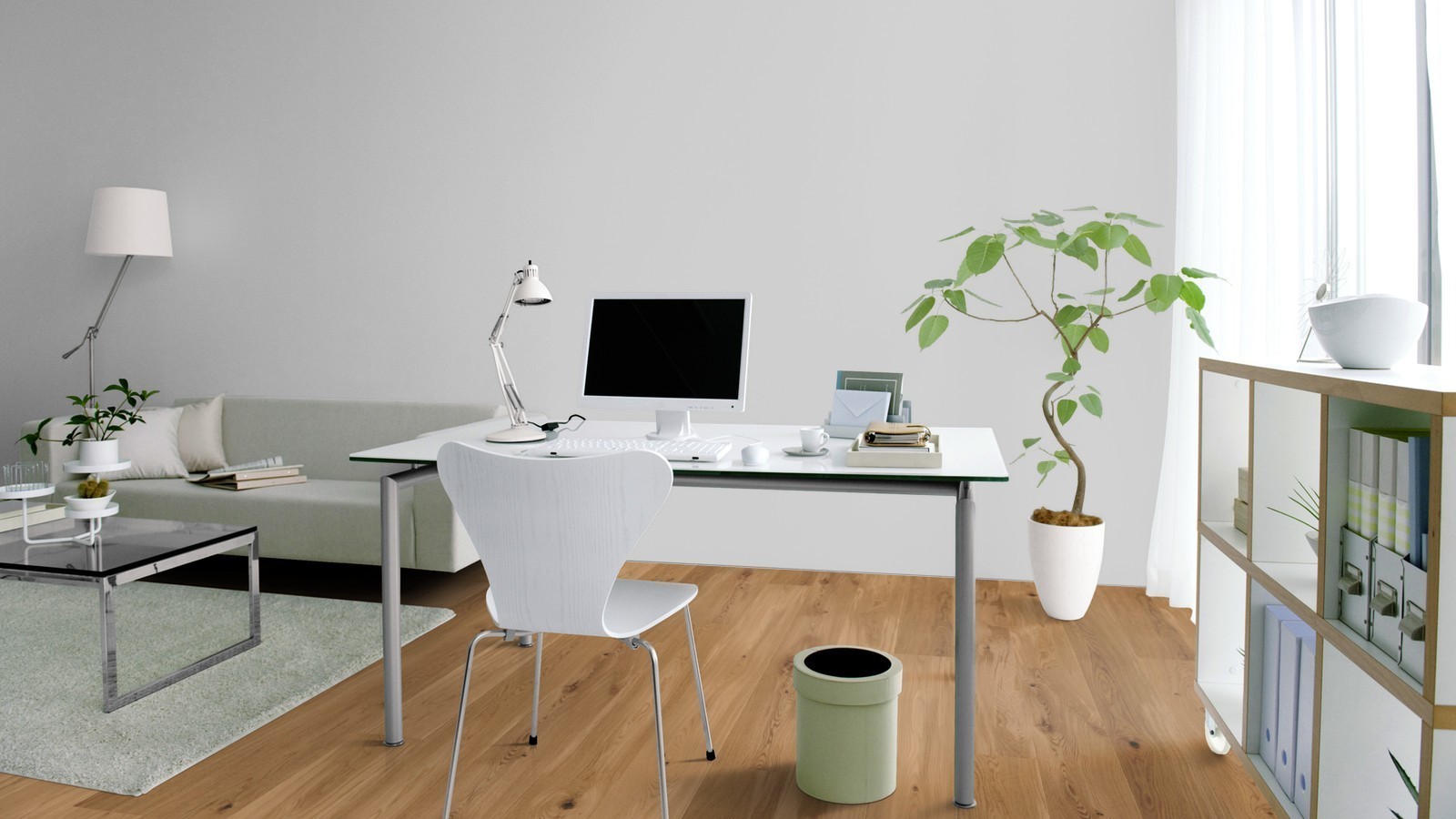 Tarkett Parquet Pure Oak Rustic brushed Proteco Natura 1-strip plank XT XL M2V 13 mm