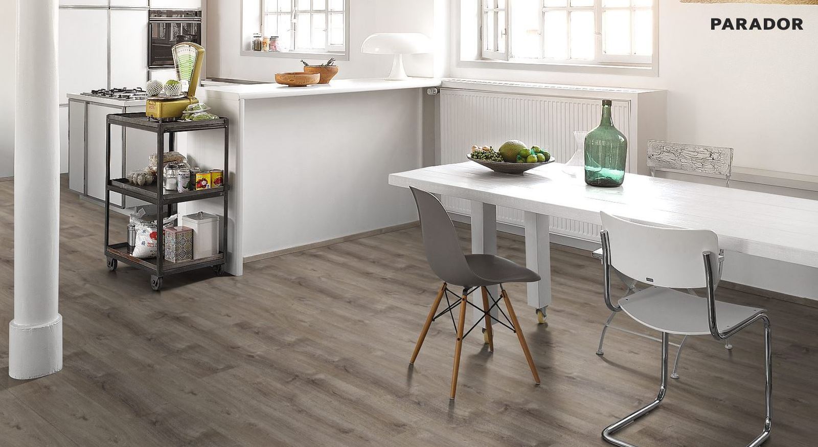 Parador Laminat Trendtime 6 Eiche Valere Dunkel Gekälkt Schlossdiele 4V