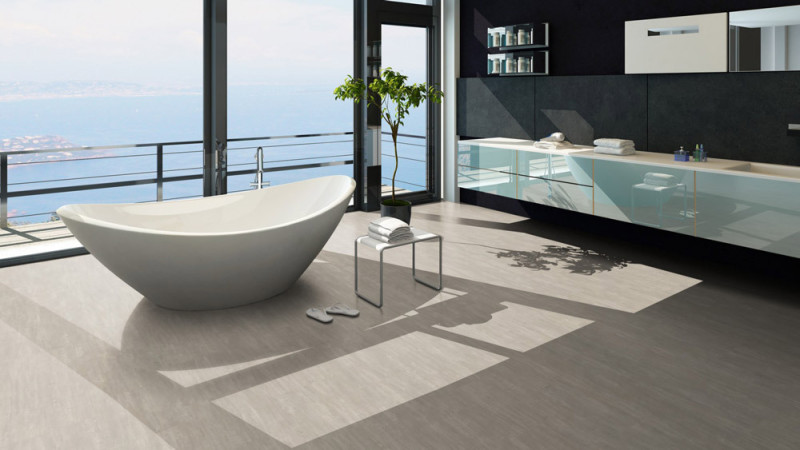 Skaben Klebe-Vinylboden massiv Life 55 Beton Beige Fliese 4V zum kleben main product photo