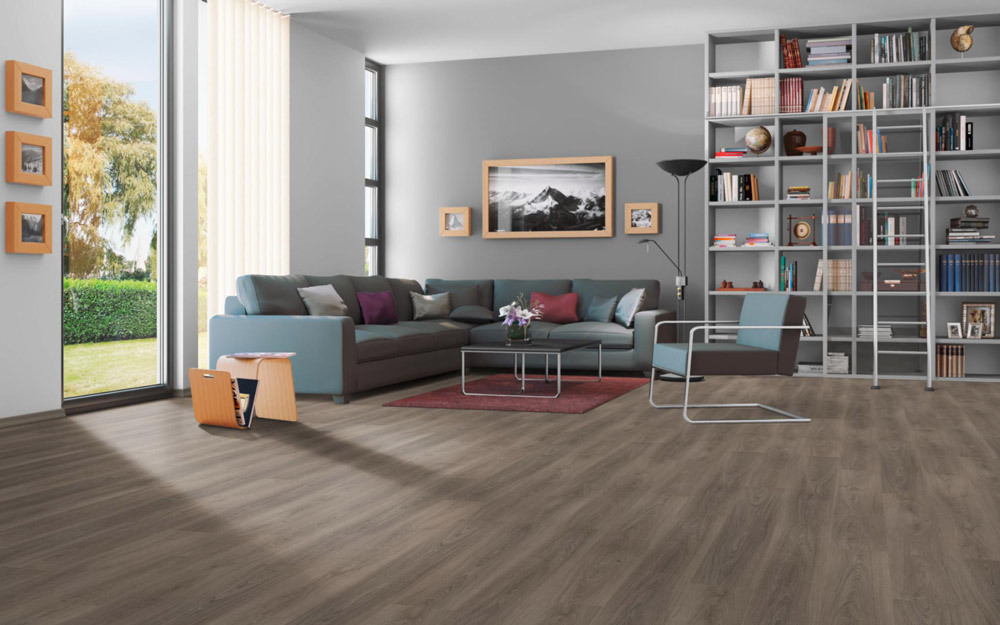 Egger Home Designboden Design+ Eiche gekalkt grau 1-Stab Landhausdiele 4V