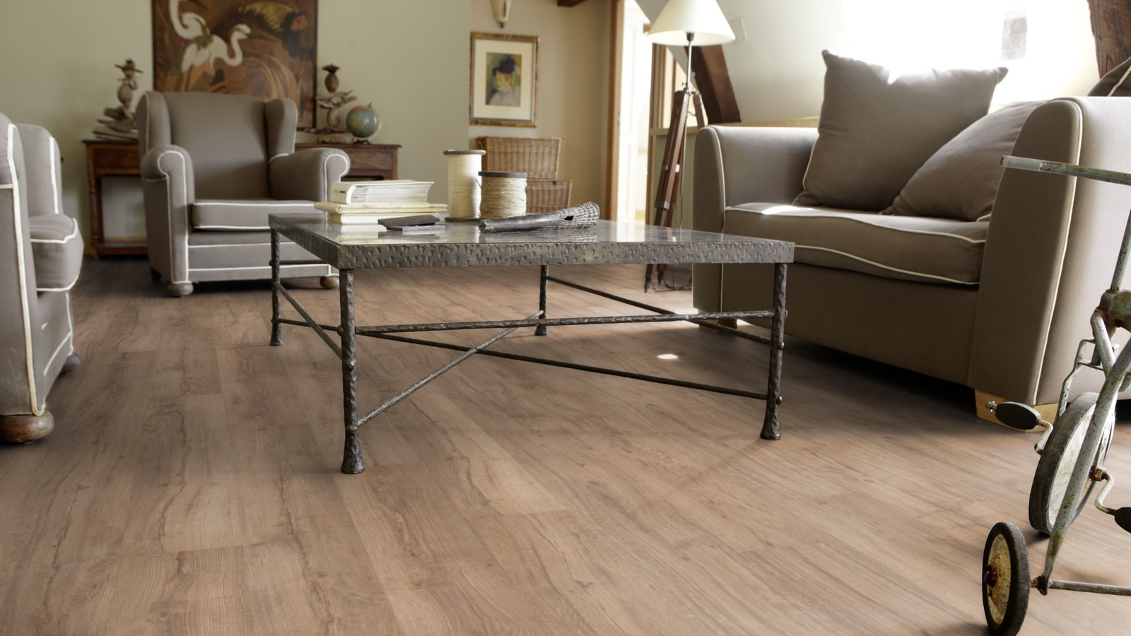 Tarkett Laminate Flooring Essentials 832 Oak caramel wideplank