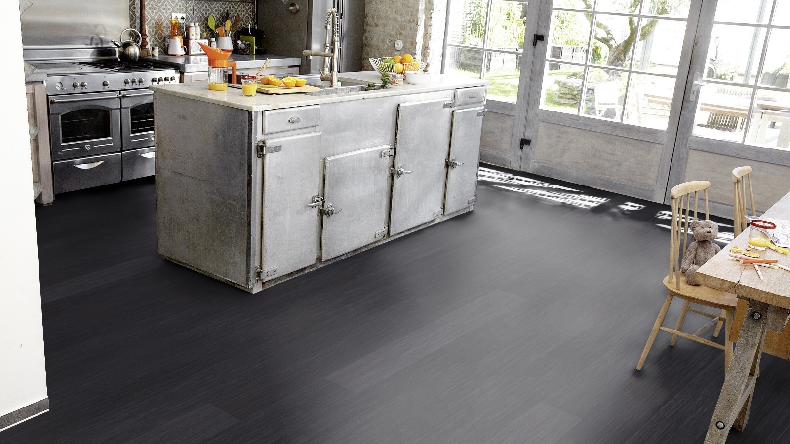 Tarkett Laminat Lamin'Art 832 Seegras schwarz Allover