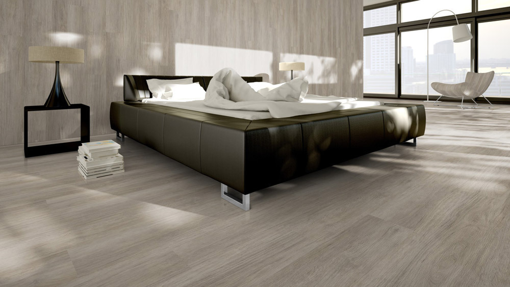 Skaben Klebe-Vinylboden massiv Life 55 Bergeiche Greige 1-Stab Landhausdiele 4V zum kleben