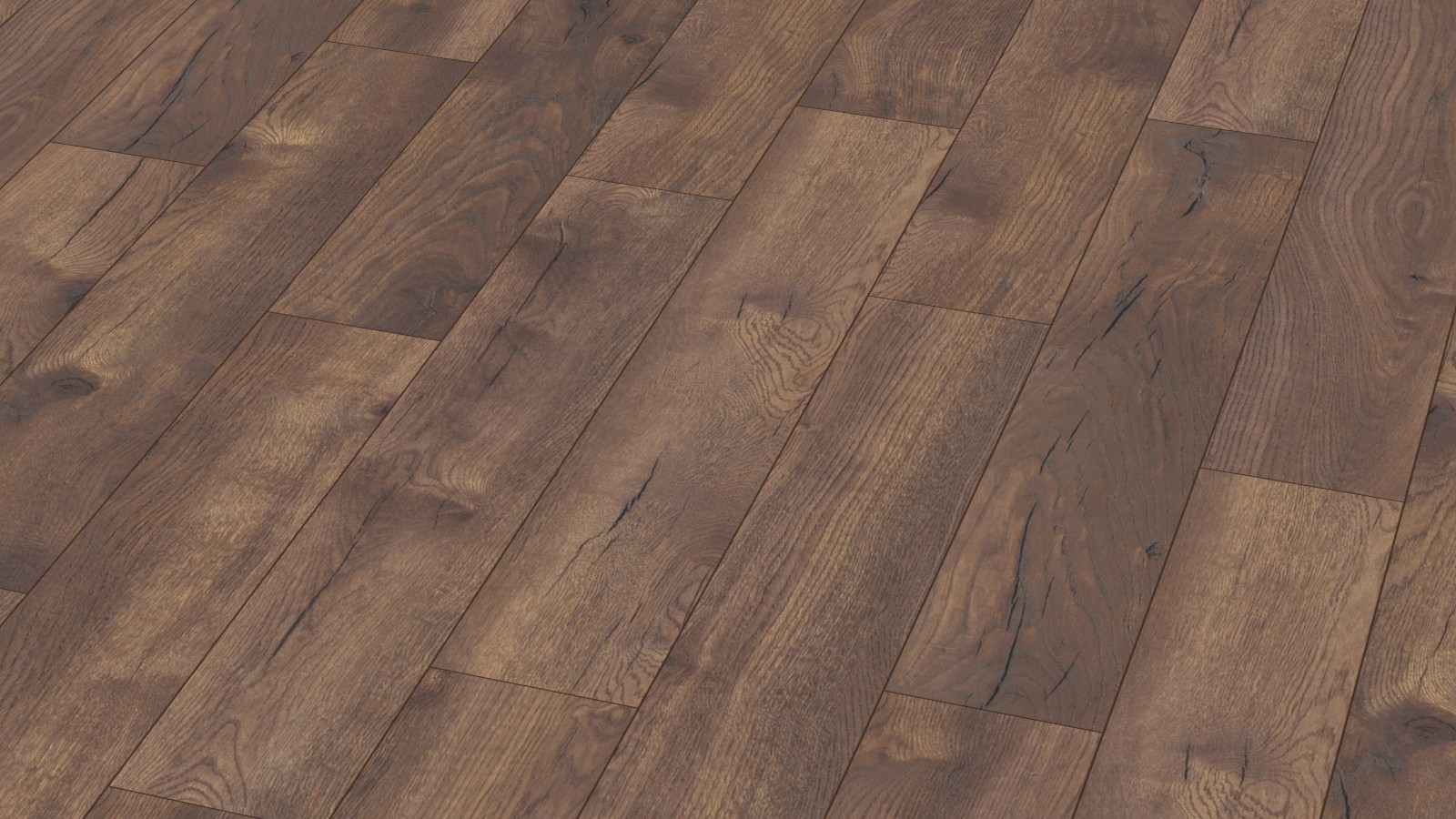 Laminat Select Plus Pettersson Eiche Dunkel D4766 1-Stab Landhausdiele 4V Breite 244mm