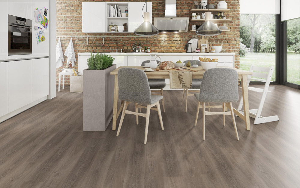 Egger Home Designboden Design+ Eiche gekalkt grau 1-Stab Landhausdiele 4V