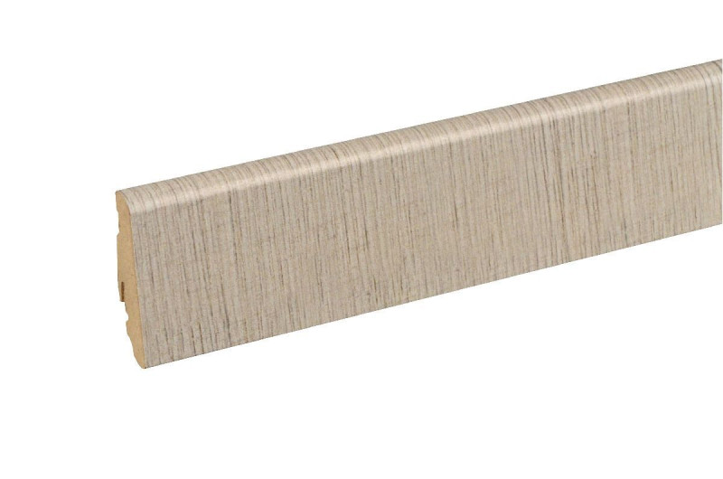 Matching Skirting board 6 cm high Fluted Oak White FOEI394 240 cm main product photo