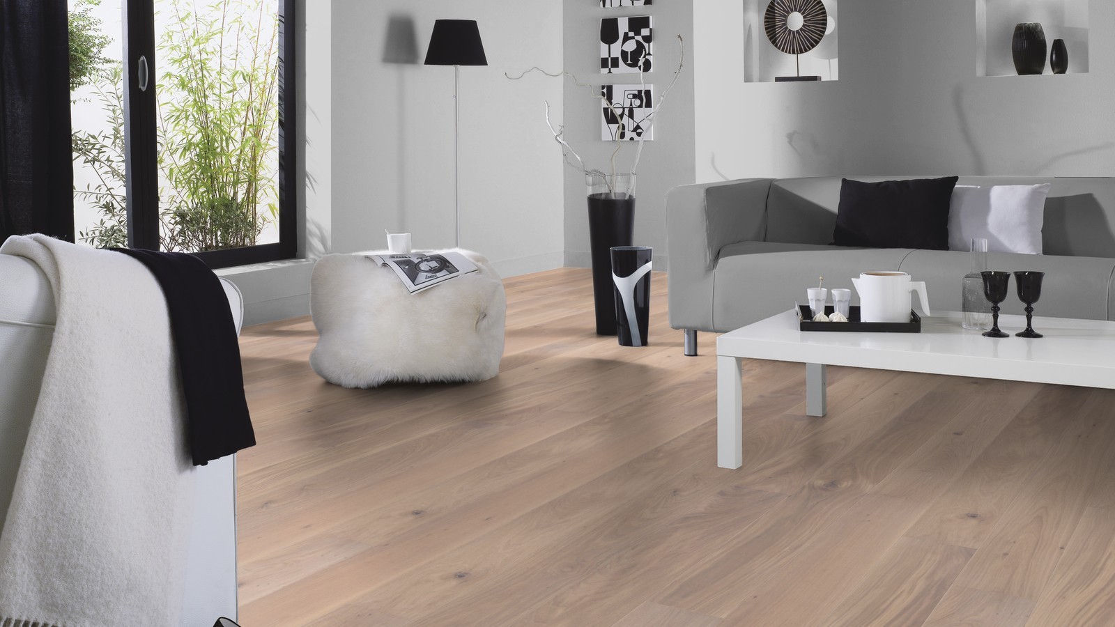 Tarkett Parkett Shade Rustikal Eiche satin white Landhausdiele XL M2V