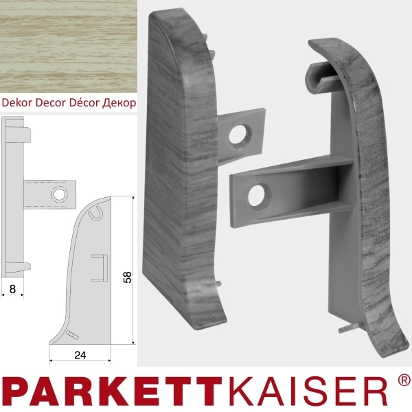 Tapa de extremo Brebo izquierda y derecha QUE roble mocca