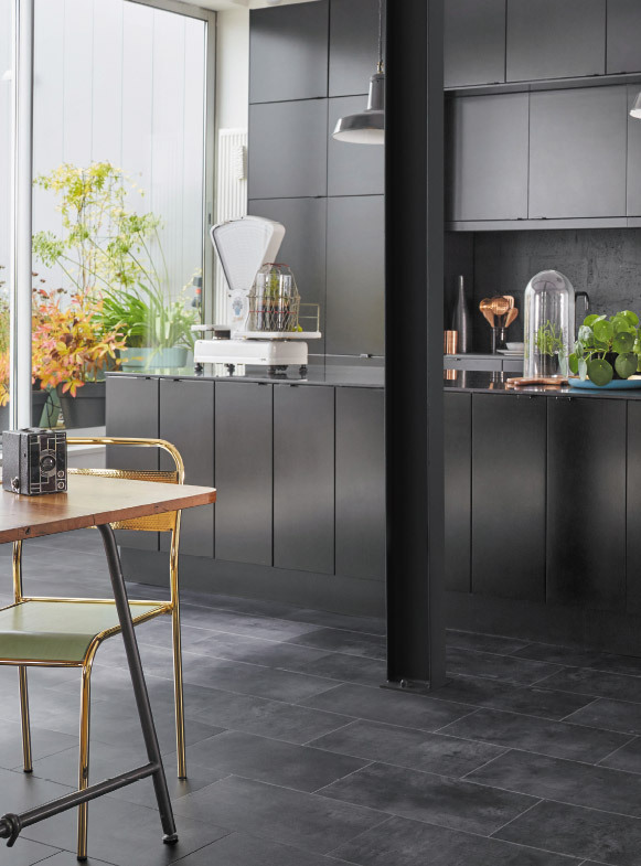 Tarkett Designboden Starfloor Click 55 Vintage Zinc Black Fliese M4V