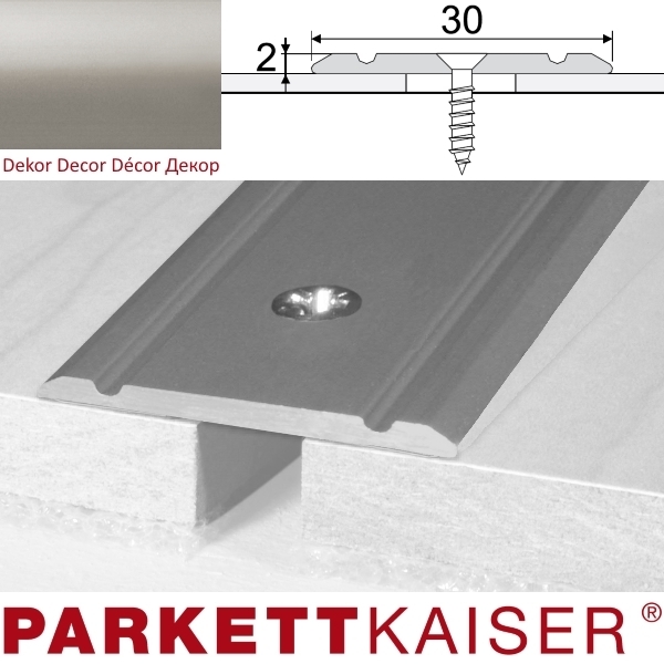 Brebo Übergangsprofil A02 Inox Edelstahl Aluminium eloxiert 180 cm main product photo