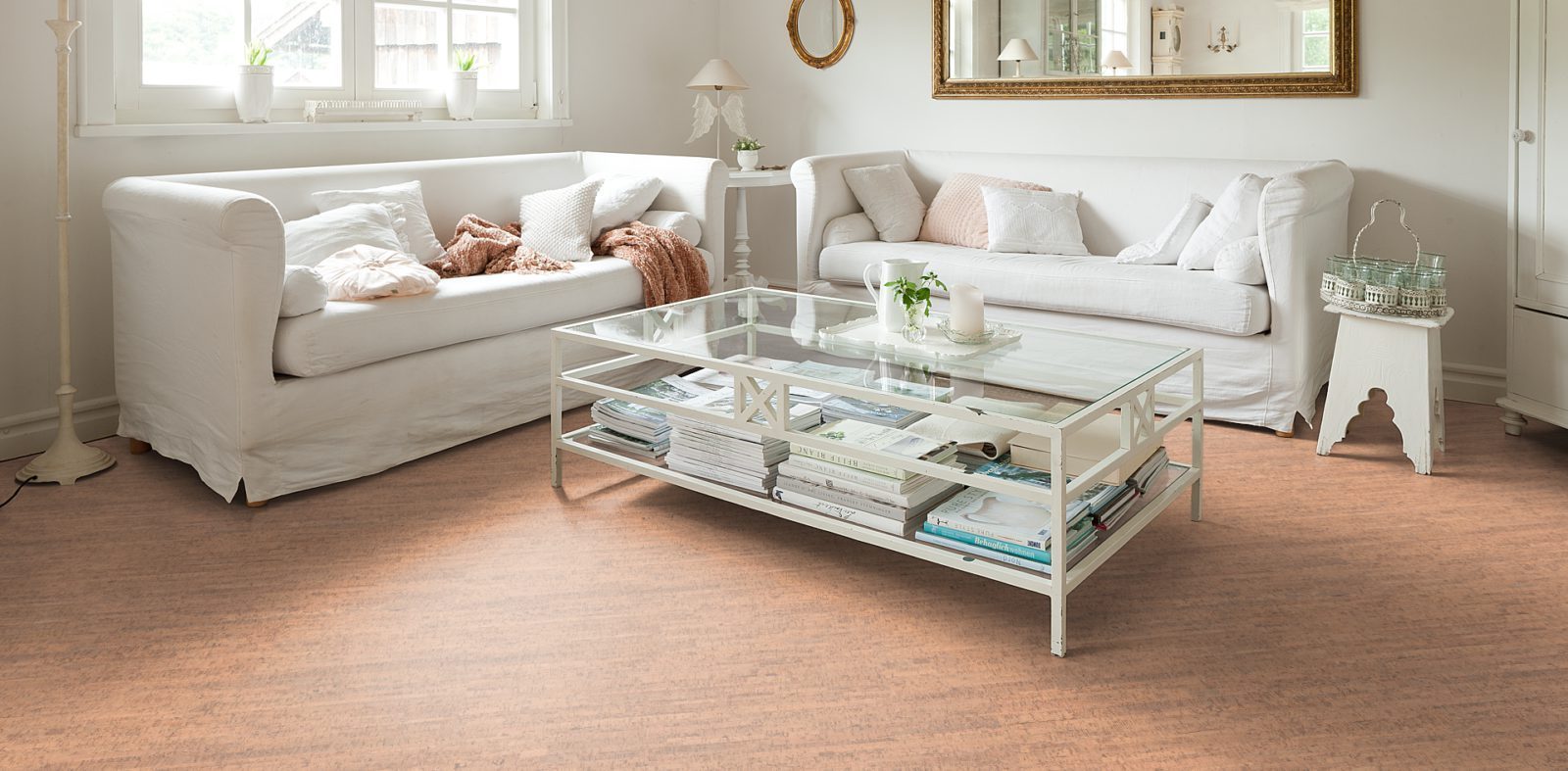 HARO Korkboden CORKETT Arcos Antikweiß permaDur Top Connect