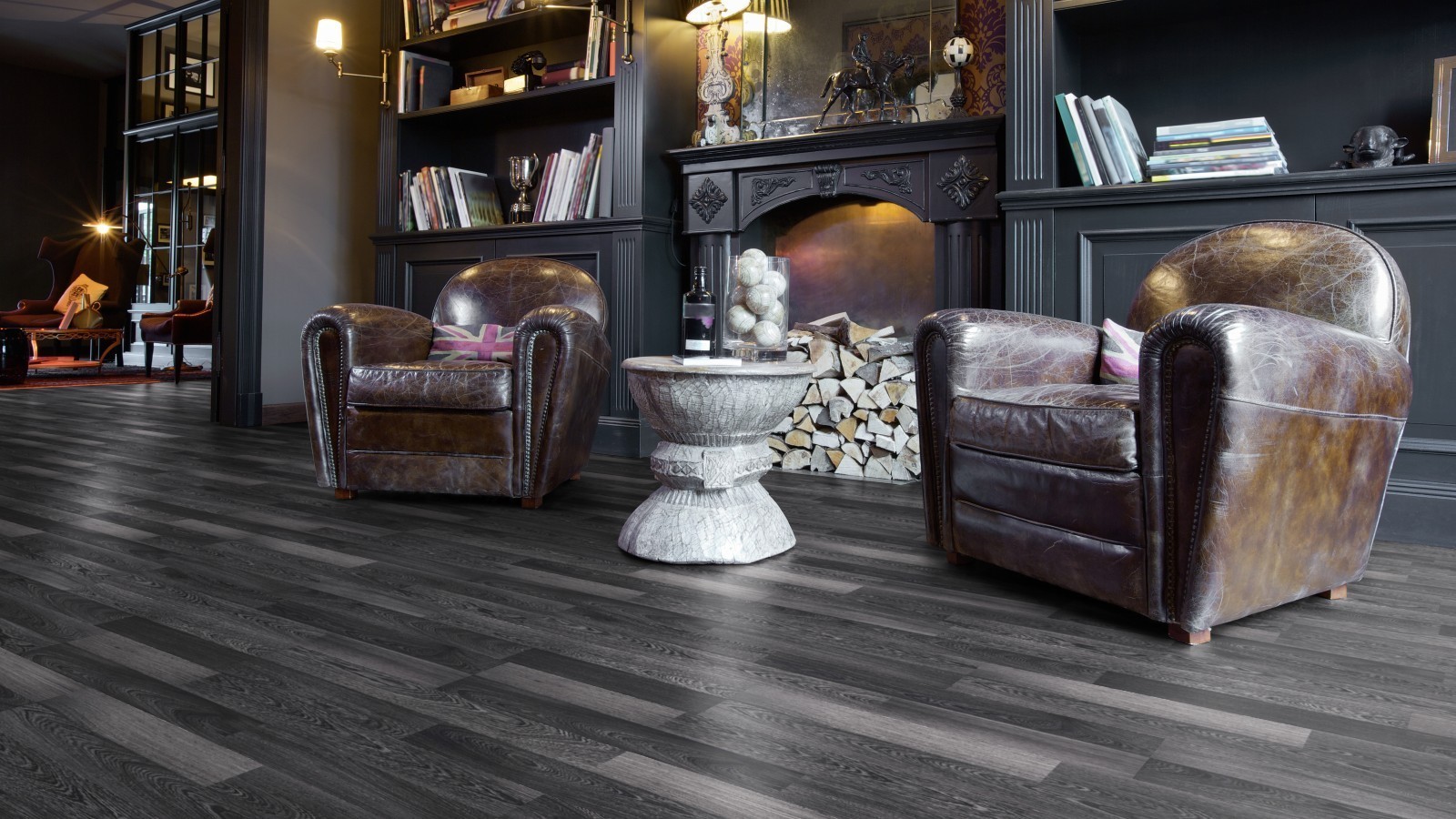 Laminate Flexi Black an White D2955 2-strip Width 193mm