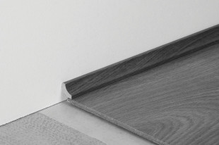 Tarkett Sockelleiste Hohlkehlleiste Französische Schiefer Schwarz Höhe:1,6 cm