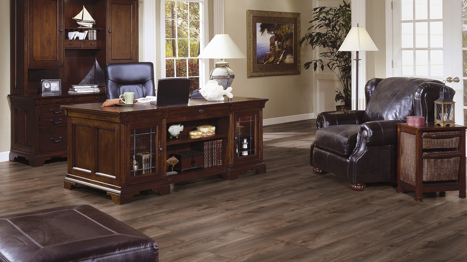 Laminat Wide Plus Makro Eiche Braun D4791 1-Stab Landhausdiele 4V Breite 244mm