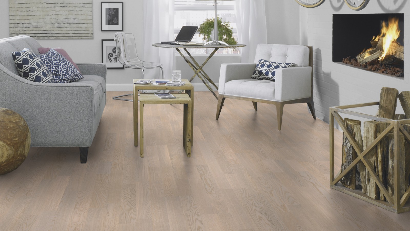 Tarkett Parkett Shade Natur Eiche Cotton white 2-Stab