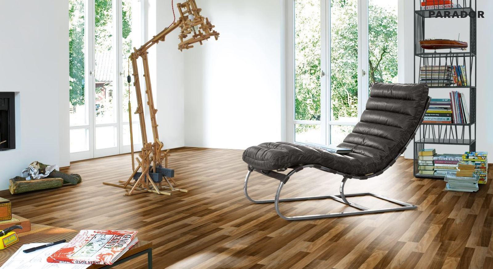 Parador Laminat Classic 1050 Nußbaum Antik 3-Stab Schiffsboden