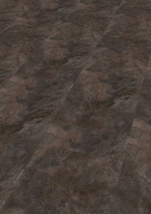 Wineo Vinyle 800 Stone Silver Slate en aspect Carrelage Chanfreins à coller main product photo