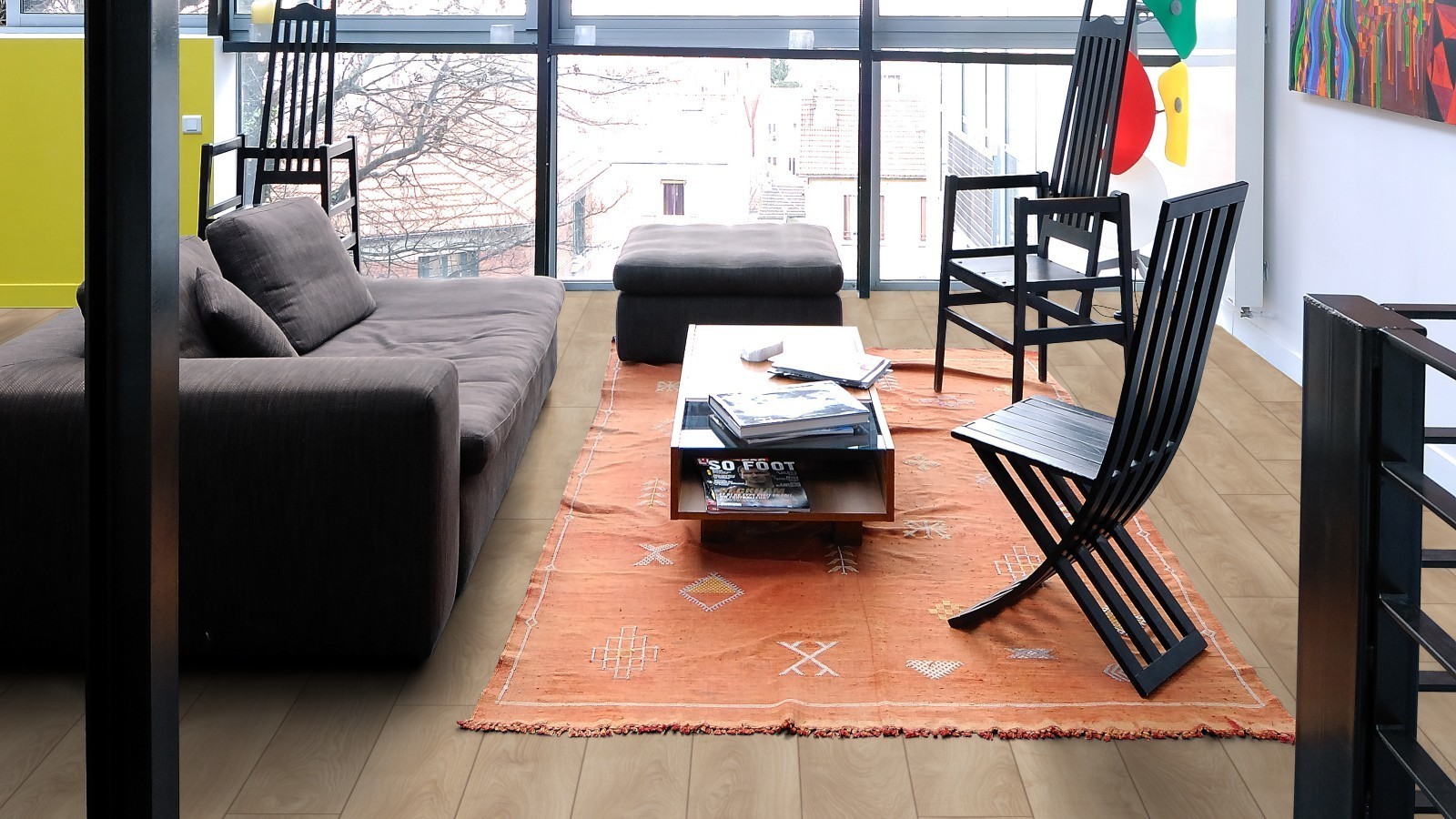 Laminate Wide Macro Oak Light D4752 1-strip 4V Width 188mm