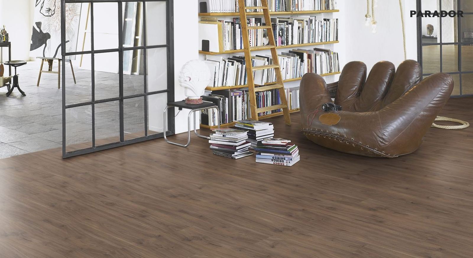 Parador Laminat Trendtime 6 Nussbaum Galant Natur Schlossdiele 4V