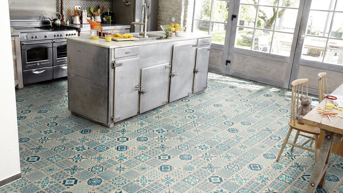 Tarkett Vinylboden Starfloor Click 30 Indigo Retro Fliese M4V