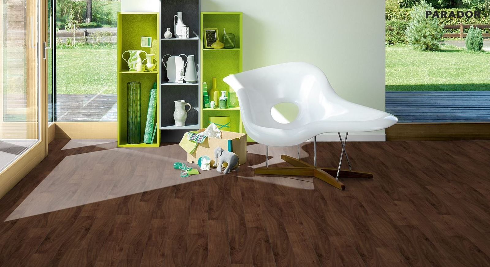 Suelo laminado de Parador Classic 1050 Roble ahumado 4V