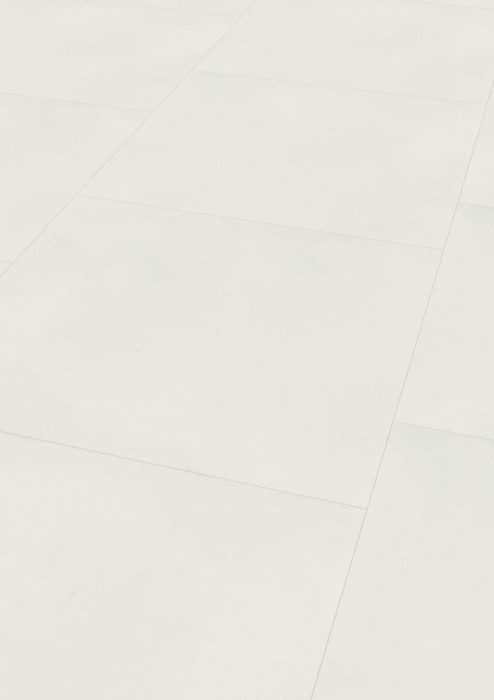 Wineo Vinyle 800 Tile XXL Solid White en aspect Carrelage Chanfreins à coller main product photo
