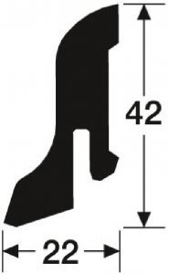 Meister Skirting board 1 MK profile Medium oak 6131 main product photo