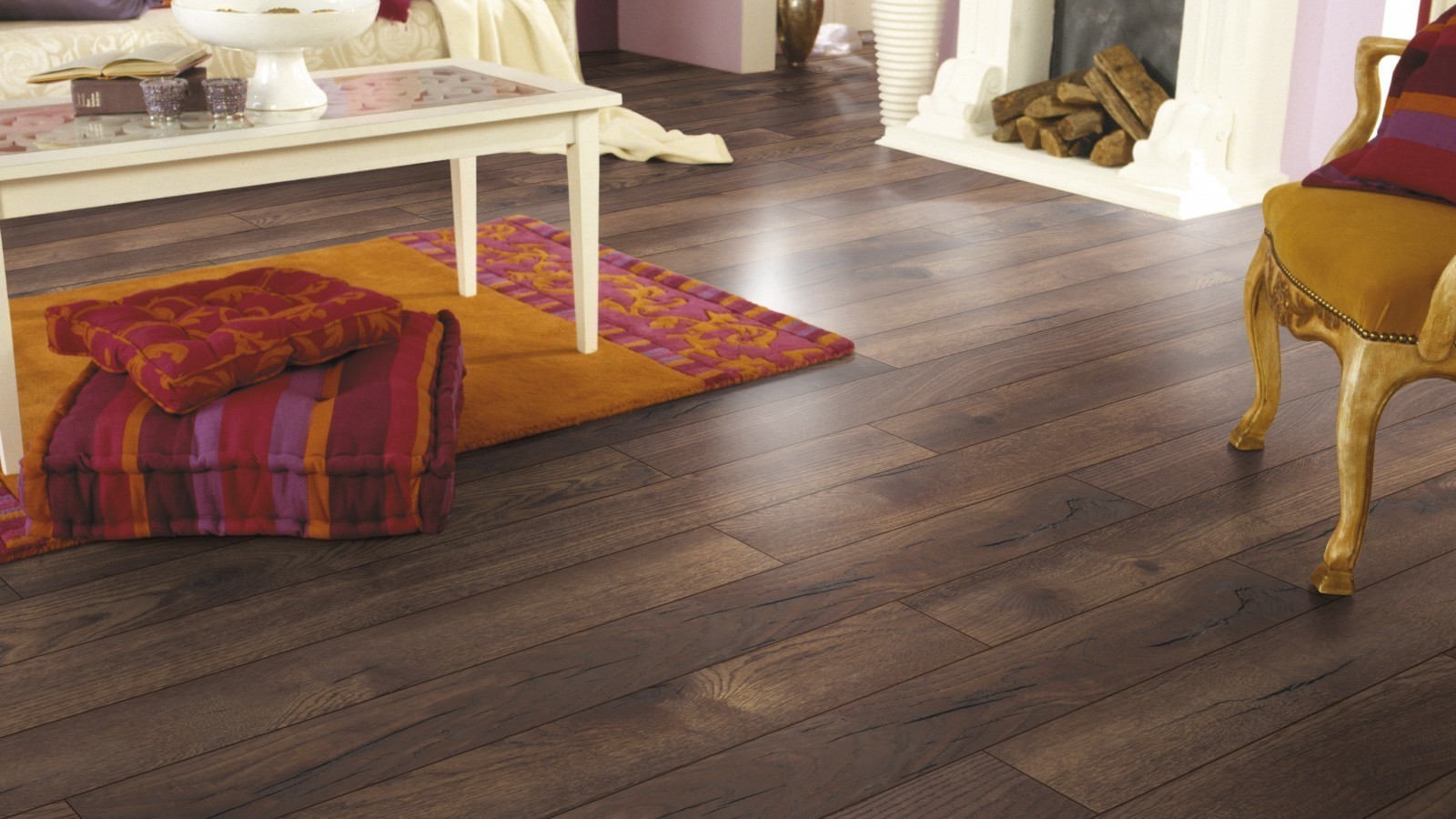 Laminate Slim Pettersson Dark Oak D4766 1-strip 4V Width 157mm