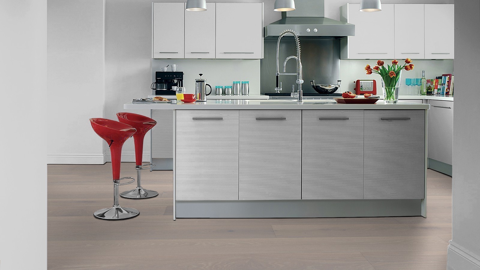 Tarkett Parkett Atelier Elegance Mix Eiche Sterling Landhausdiele / Breite Diele M4V