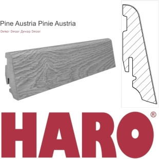 Plinthe HARO pour stratifié 19x58 Pin Austria