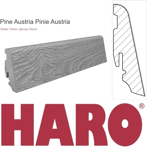 HARO Plinthe pour sol stratifié 19x58 Pin Austria main product photo