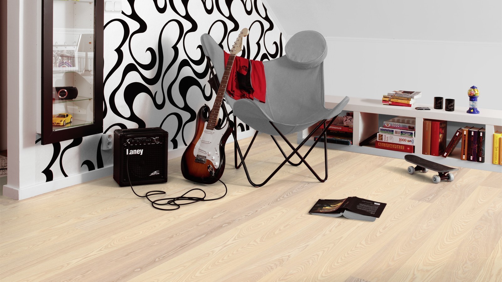 Tarkett Parkett Shade Natur Esche Linen weiß Landhausdiele XL M2V