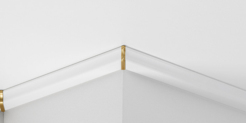 Esquina exterior de Parador para embellecedor de techo DAL 1 para paneles decorativos en aspecto dorado main product photo