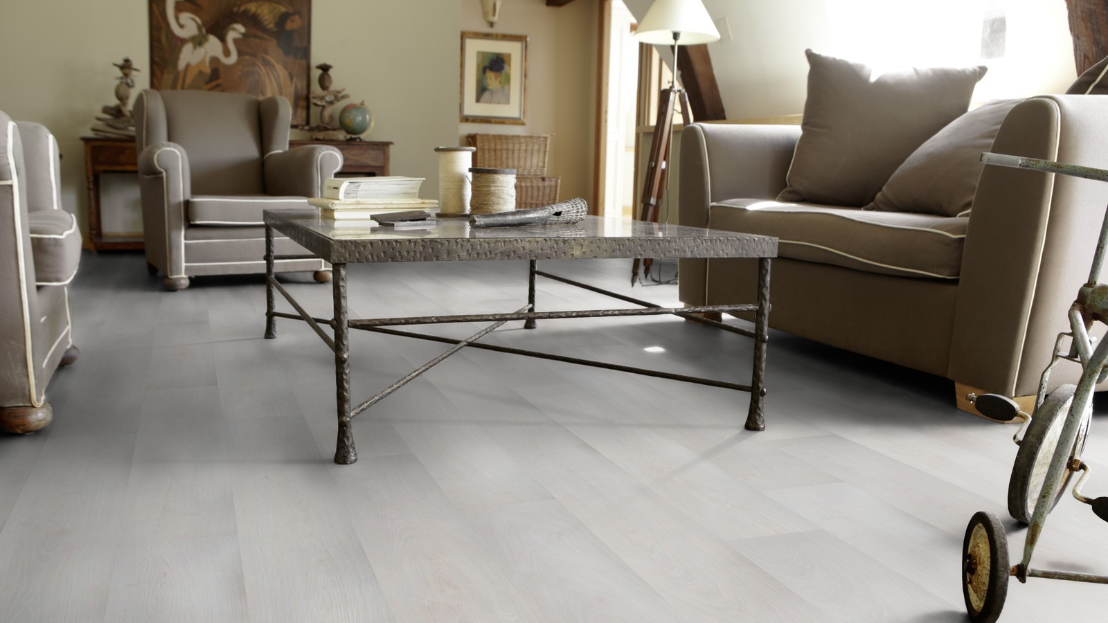 Tarkett Laminate Lamin'Art 832 White Buzz Allover