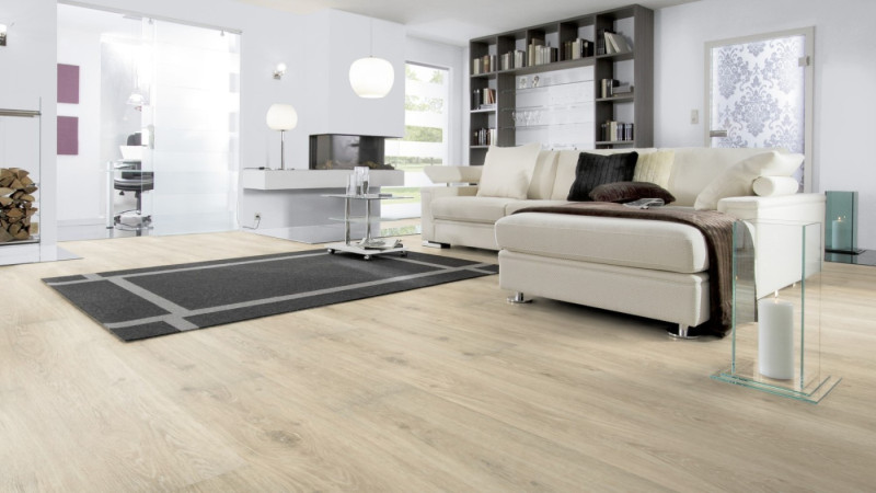 Suelo de diseño Wineo 600 Wood XL Victoria Roble Blanco 1 Lama para encolar main product photo