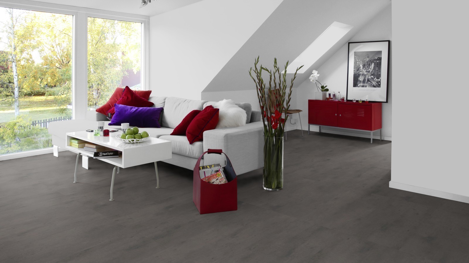Tarkett Laminate Loft 832 Concrete Dark Tile 4V