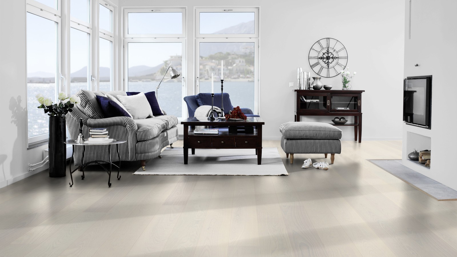 Tarkett Parkett Shade Natur Esche white pearl Landhausdiele M2V