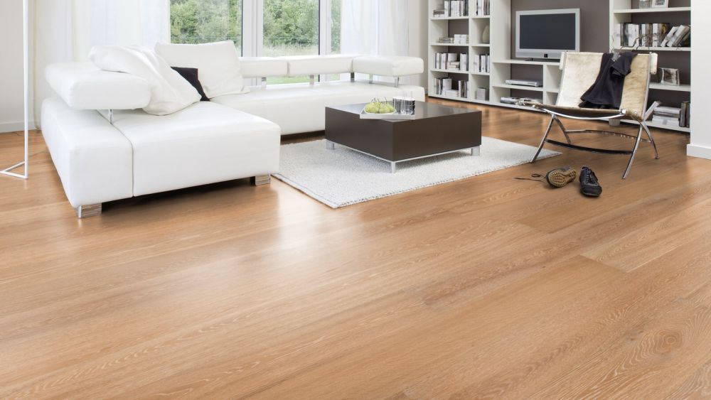 Wicanders Parkett Kentucky Eiche New Orleans geölt gebürstet weiß gemasert 1-Stab Landhausdiele 2V