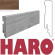HARO Skirting board for parquet 15x80 Walnut veneered matt finished