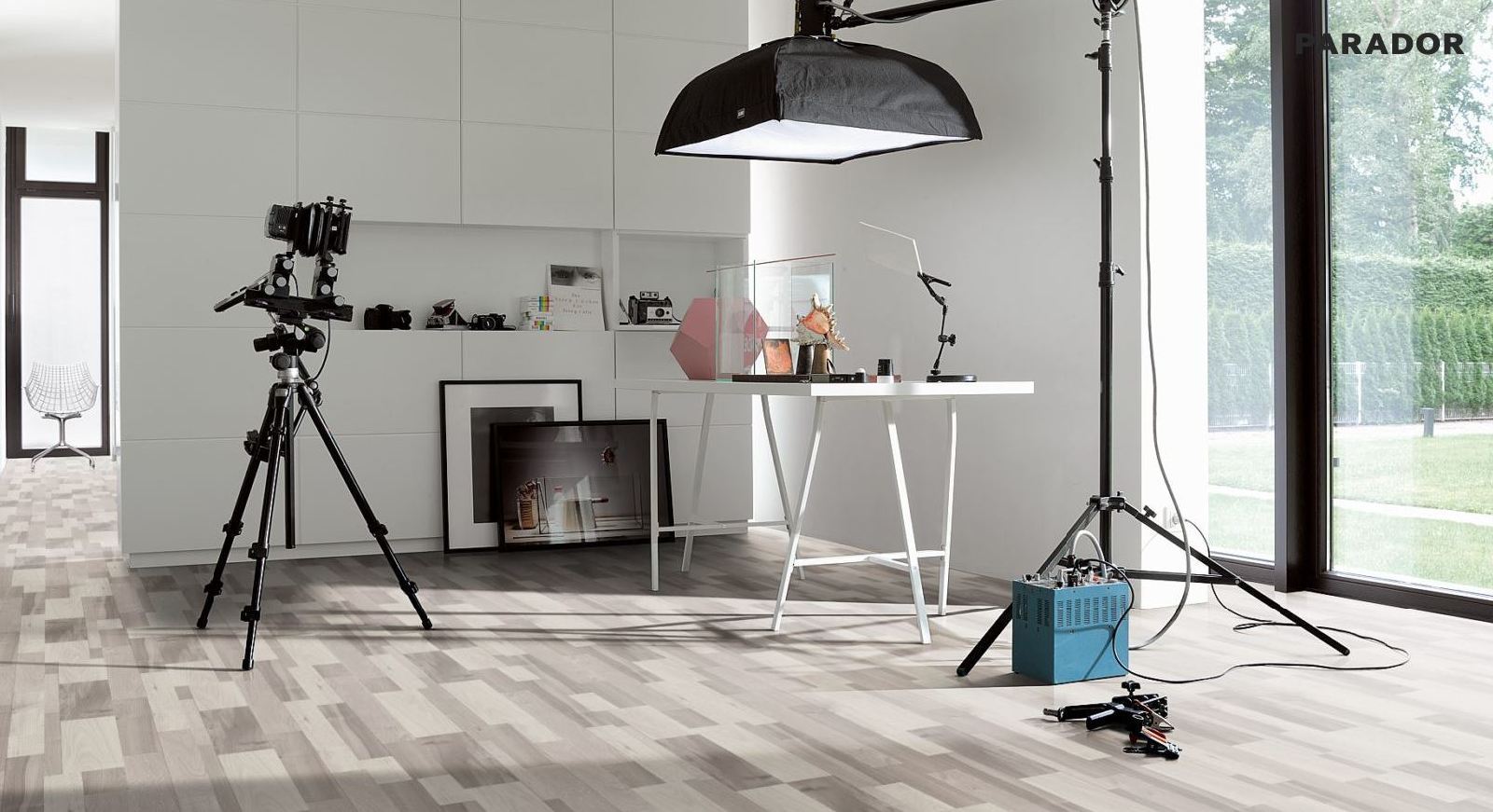 Parador Laminat Classic 1050 Eiche Mix Lichtgrau 3-Stab Schiffsboden