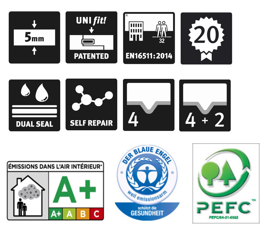 Egger Home Designboden Design+ Stein grau Fliesenoptik 4V