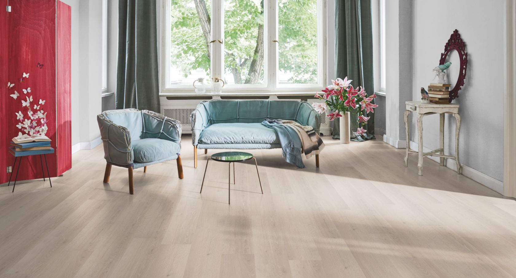 Parador Vinylboden Basic 30 Eiche Skyline Weiß Landhausdiele