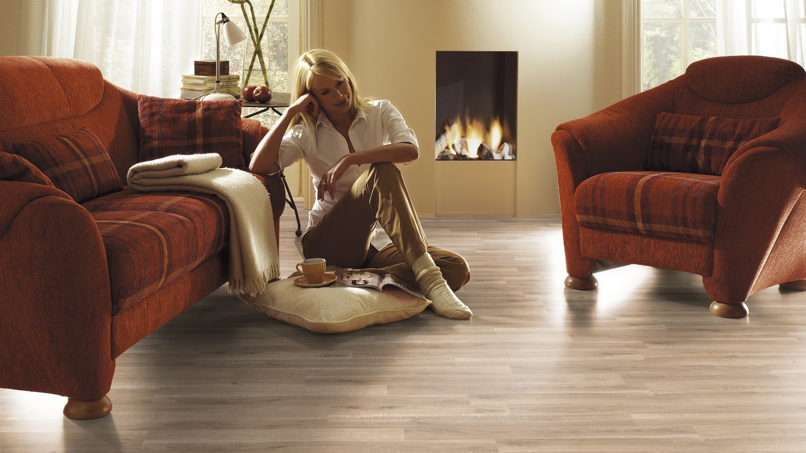 Stratifié Flexi Chêne Sonoma D2450 2 frises Largeur 193mm