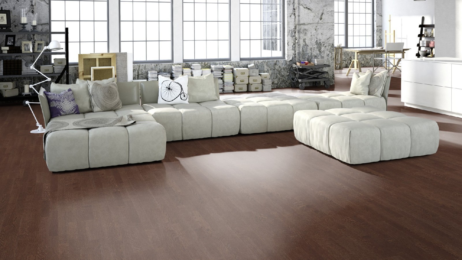 Tarkett Parkett Shade Natur Eiche Cumin 3-Stab-Schiffsboden