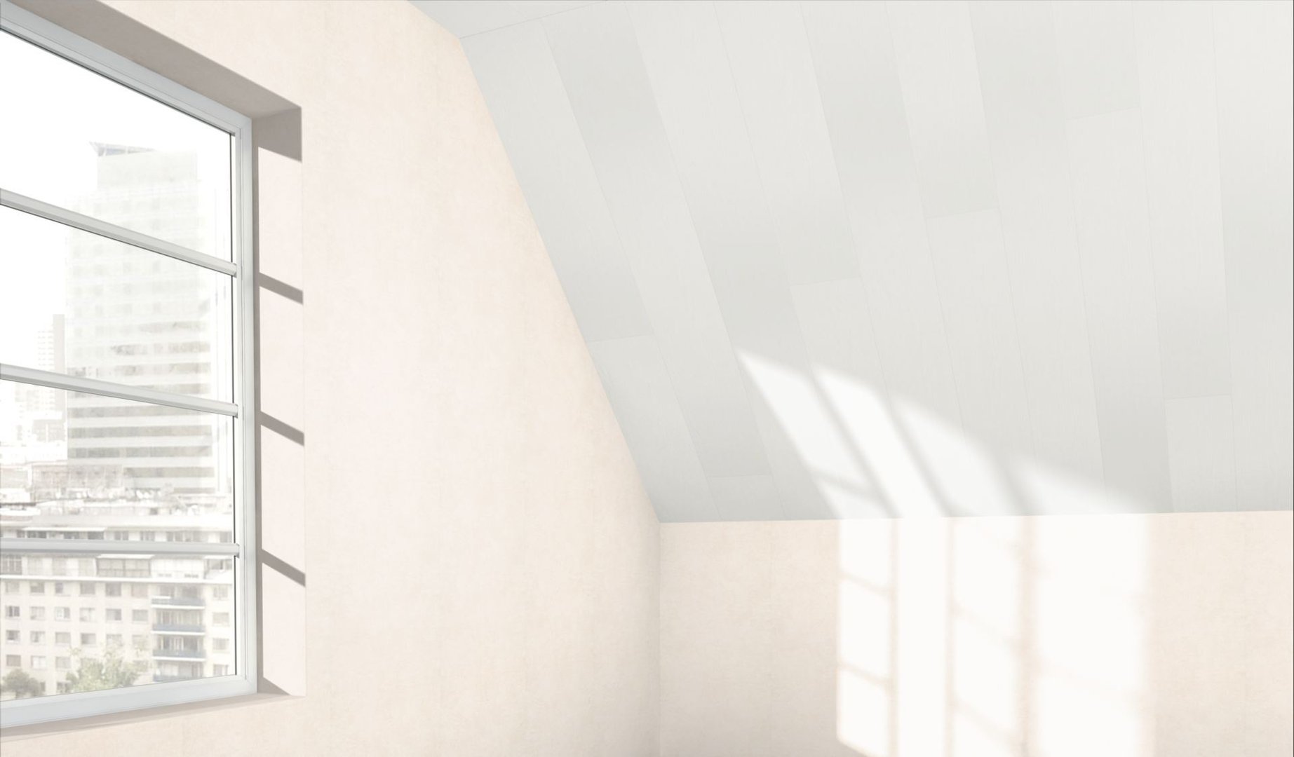 Parador paneles decorativos pared/techo RapidoClick lacado brillante blanco ceniza 2050x223