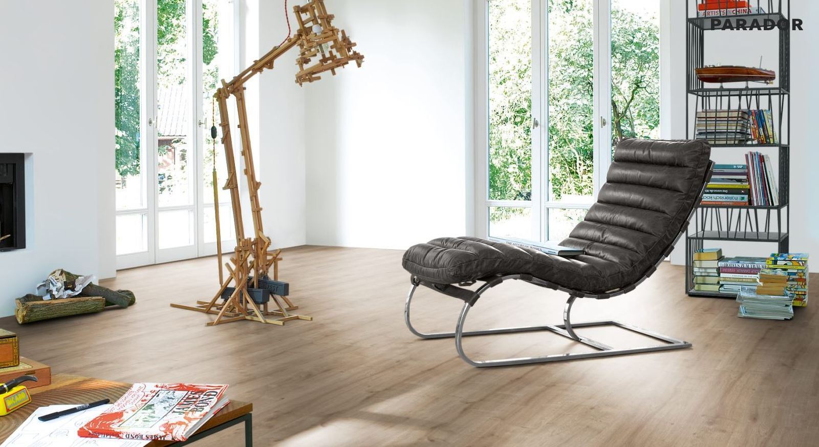 Suelo laminado de Parador Basic 200 Roble Lama Pulido